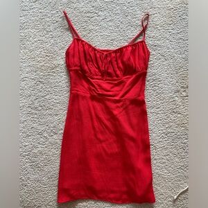 Aritzia Sunday Best Red Mini Dress
